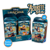 Disney Lorcana: Azurite Sea - Starter Deck: Sealed Display (8 Decks)